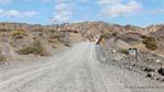 La pista en el km 4.383 Valles Calchaquíes, Ruta 40, Argentina.