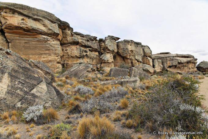 Borde del acantilado panorámica Walichu - Argentina