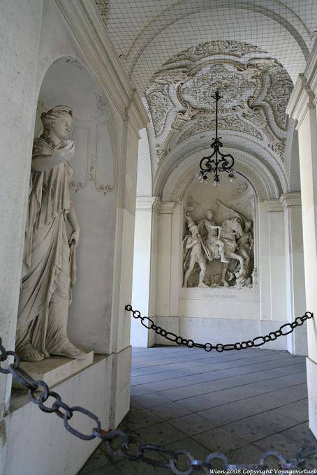 Hofburg Spanische Reitschule, estatuas de Augusto - Viena - Austria