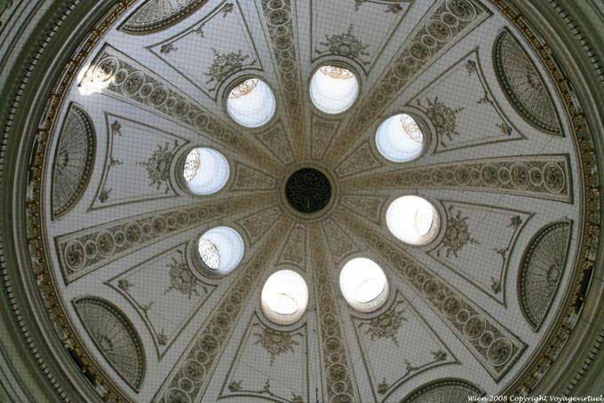 Hofburg Spanische Reitschule, cubierta vista Cúpula - Viena - Austria