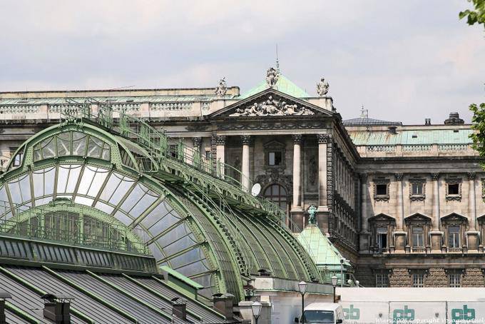Estructuras metálicas invernaderos Jugendstil, que alberga una colección de mariposas - Viena - Austria