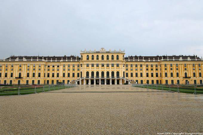 Schönbrunn Panorama en el frente - Viena - Austria