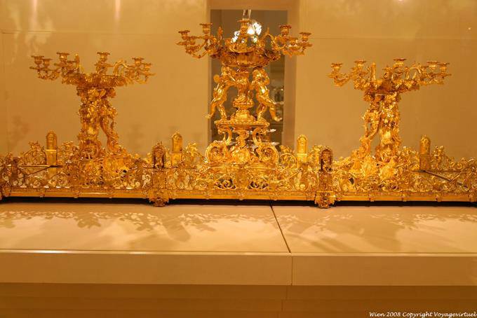 Sissi Museo, candelabros dorados - Viena - Austria