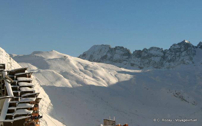 Pistas de esquí de Avoriaz - Alpes, Francia