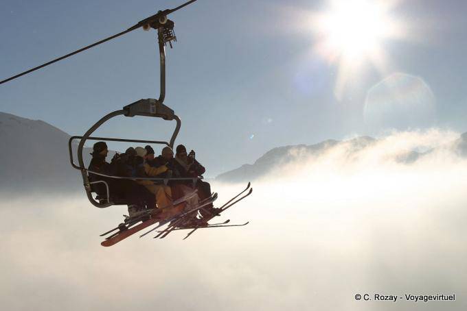 Paseo por las nubes, Avoriaz - Alpes, Francia