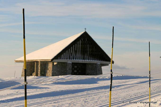 Capilla de los reclusos, Avoriaz - Alpes, Francia