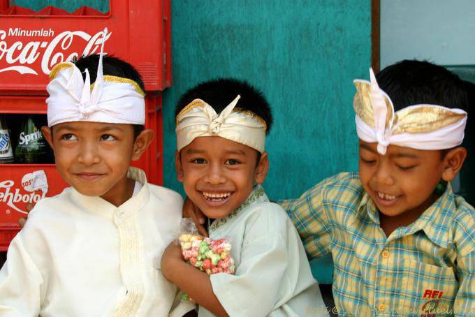 Niños riendo, Bangli - Bali