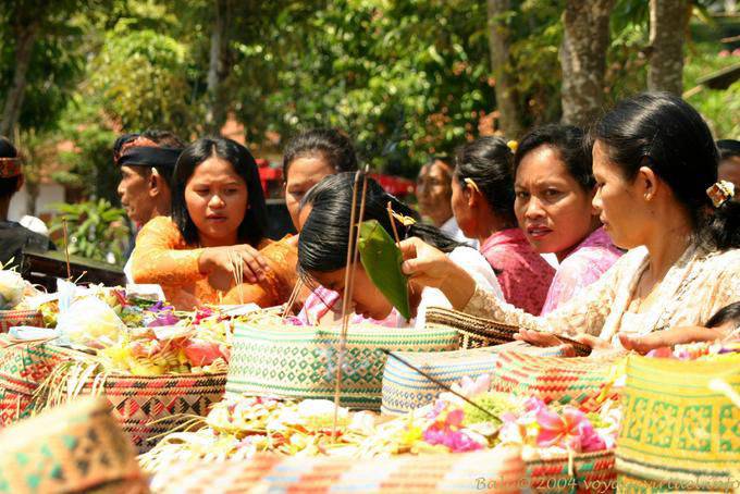 Preparación festiva, Bangli - Bali