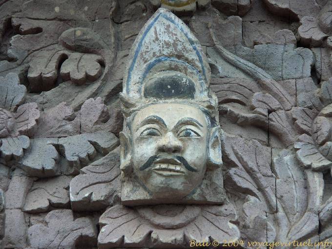 Démon sculpté dans le temple, Pura Beji Bali 