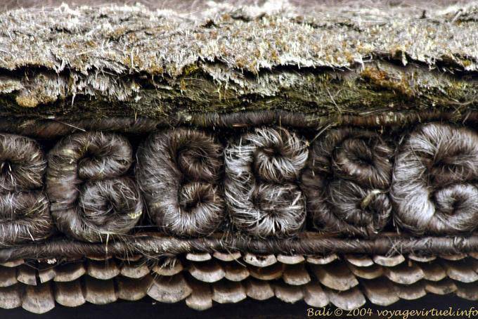 Detalle de la azotea, Pura Besakih - Bali