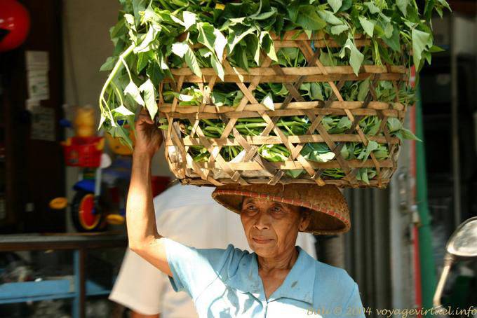 Cesta de puerto en la cabeza, Gianyar - Bali