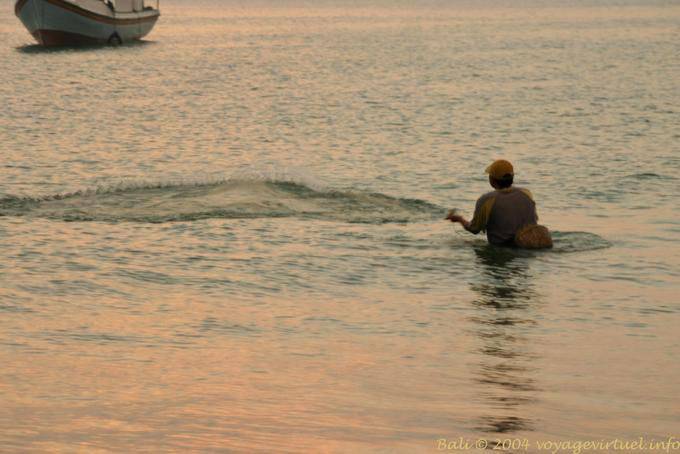 Pesca con red, Jimbaran - Bali