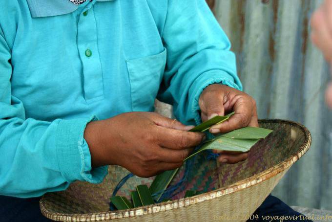 Cómo hacer una ofrenda, Nusa Dua - Bali