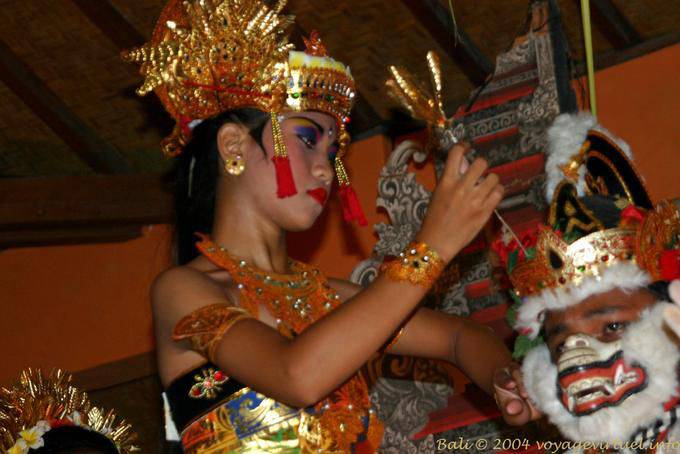 Rama y su criado ideales Hanuman, el Ramayana danza Nusa Dua - Bali