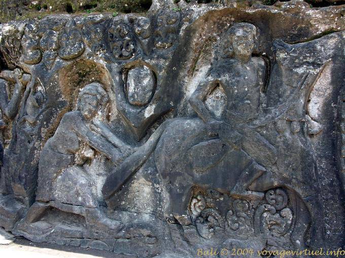 Bajorrelieve del siglo XIV, Yeh Puluh - Bali