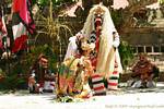 Kriss danza, La diosa de la muerte Rangda demanda la muerte Sahadewa, Bali.