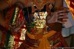 Costune Zoom y juego de la mano delicada, bailar Ramayana Nusa Dua, Bali.