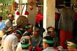 Músicos de espera, Bangli, Bali.