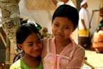 Niños sonrientes, Bangli, Bali.