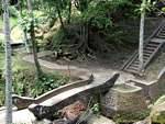 Acceso Puente del sitio Goa Gajah, Bali.