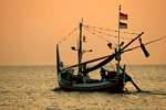 Barco de pesca, Jimbaran, Bali.