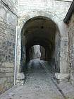 Besançon, la calle de Chambrier pasaje medieval, Francia.