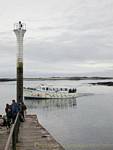 La estrella en el extremo del muelle, Roscoff, Bretaña, Francia.