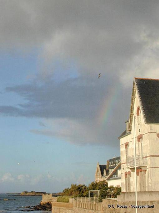 Bénodet, luz tormentoso en Bretaña - Francia