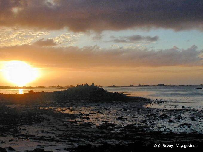 Bretón sol en Perharidy, Roscoff, Bretaña - Francia
