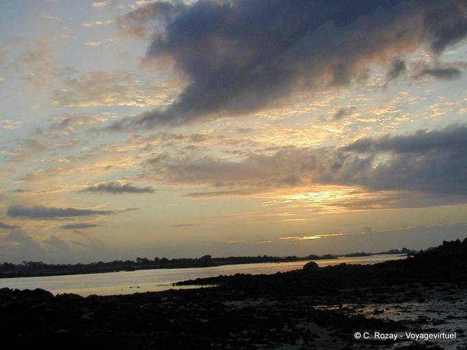 Puesta de sol, Gran Bretaña - Francia