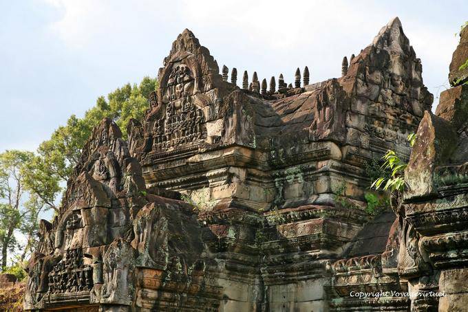 Fachada exterior de un gopura, Banteay Samré, Angkor, Camboya