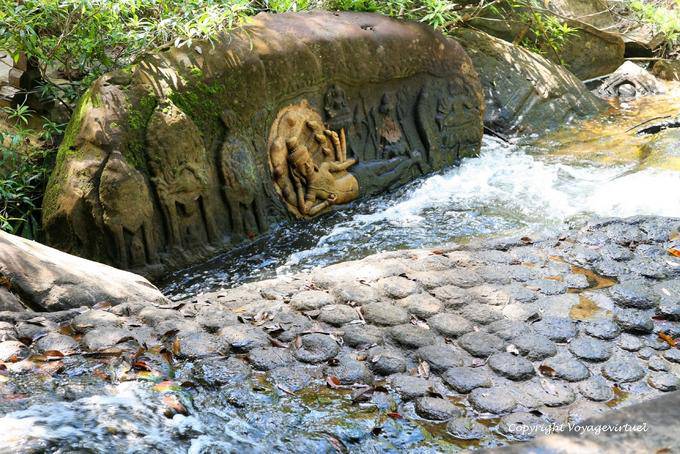 Kbal Spean, Multitud de linga, el símbolo de Shiva, Angkor, Camboya