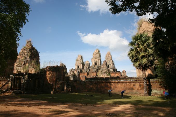 Vista panorámica de la Pre-Rup Rajendravarman, Angkor, Camboya