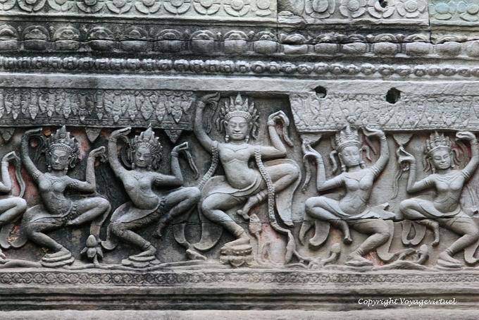 Bailarines eróticos, Preah Khan, Angkor, Camboya