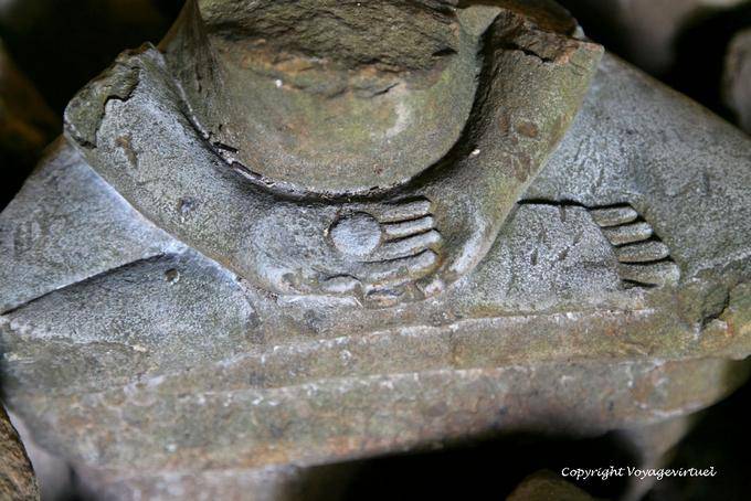 Buda permanece, Ta Prohm, Angkor, Camboya