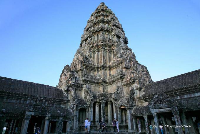 La torre central, el corazón del templo, Angkor Wat, Angkor, Camboya