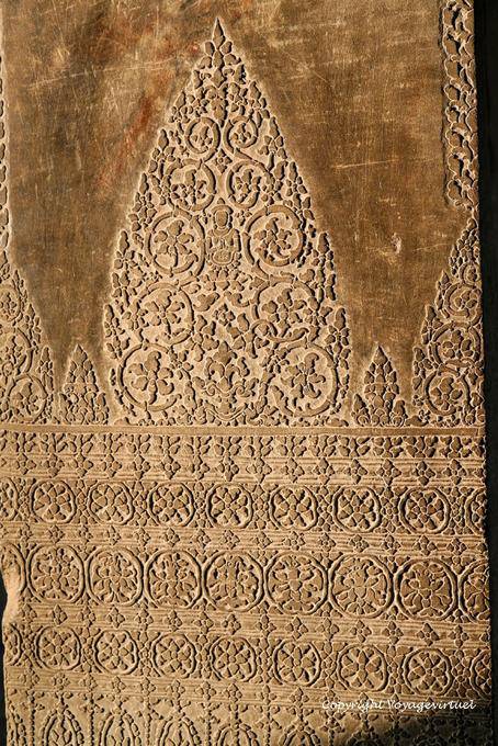 Finura de los terrenos de un mural tallado, Angkor Wat, Angkor, Camboya