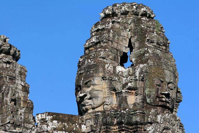 Información ídolos Bayon Angkor Thom, Angkor, Camboya