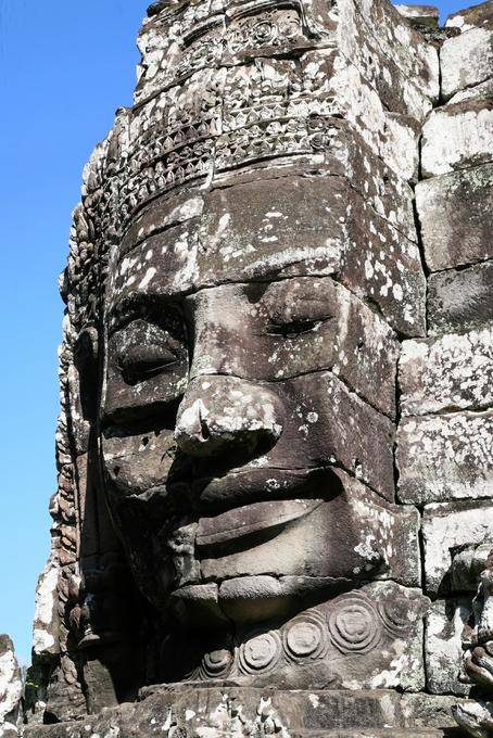Cara de piedra Bayon Angkor Thom, Angkor, Camboya