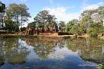 Banteay Srei, vista general del segundo orador de la fosa, Camboya.