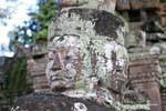 Cabeza esculpida Doble, Preah Khan, Camboya.