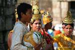 Disfraces de Animación Turística Bayon Angkor Thom, Camboya.