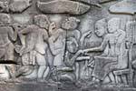 Mercado Bajorrelieve Bayon Angkor Thom, Camboya.