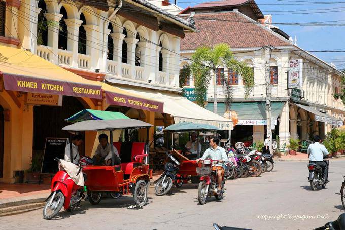 Ángulo de la calle 9, Krong Siem Reap - Camboya