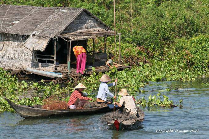 Cambio en el lago, Tonle Sap - Camboya