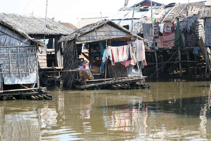 Resto después del lavado, Tonle Sap - Camboya