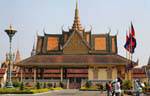 El Pabellón Tineang Phochani vista de cerca, Palacio Real de Phnom Penh, Camboya.