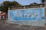 Fogo, São Filipe, pintar paredes, Cabo Verde.