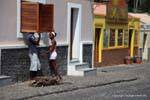 Santiago, Cidade Velha, discusión rue, Cabo Verde.