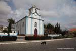 Santiago, iglesia Tarrafal en el centro, Cabo Verde.